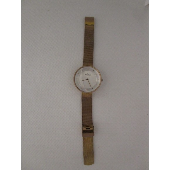 Skagen SKW2142 Gitte Rose-tone Stainless Steel Mesh Watch LOT OF 2 -PARTS/REPAIR main image 7